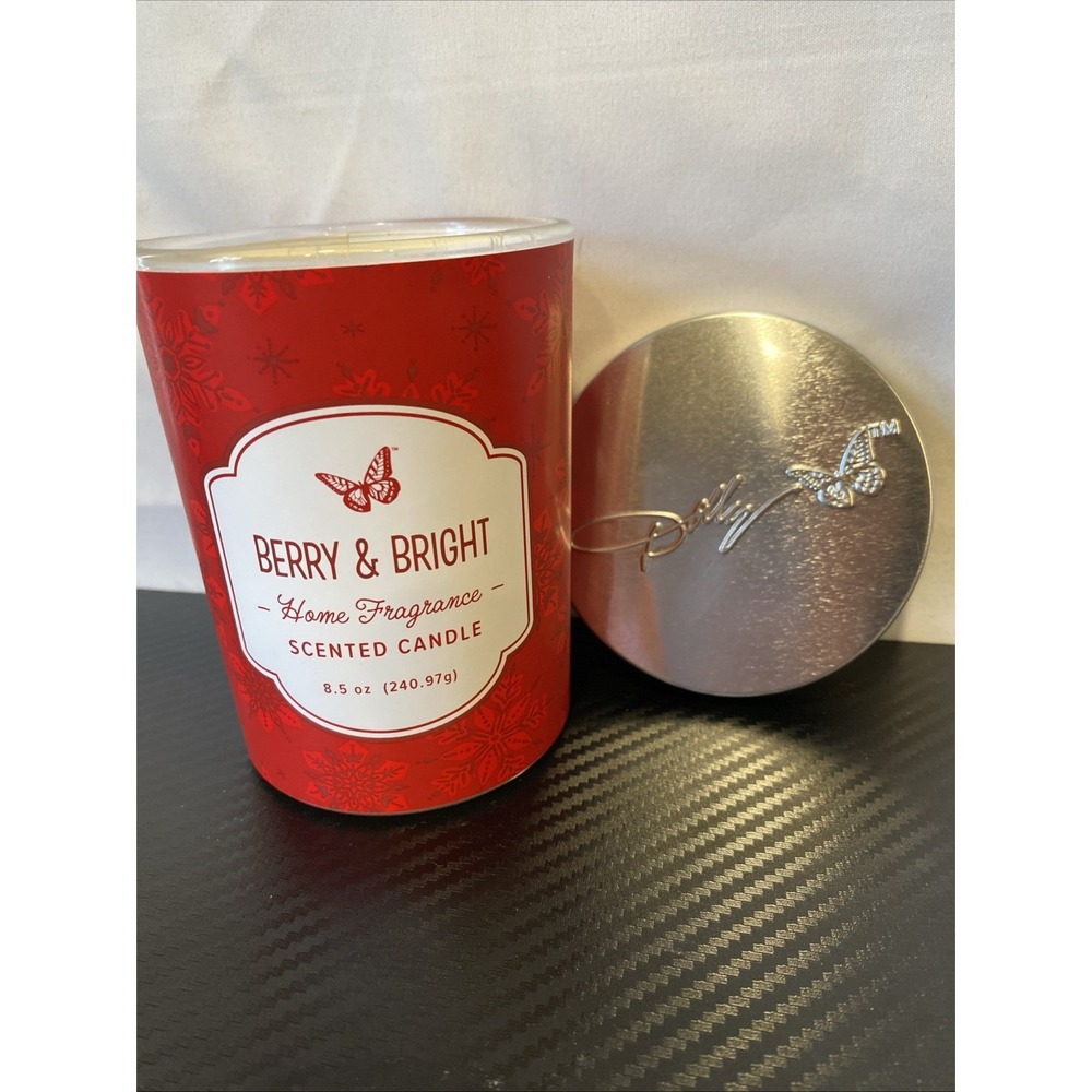 DOLLY PARTON JAR CHRISTMAS SCENTED CANDLE Berry & Bright‎ 8.5 oz ~NEW~